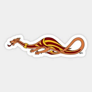 Medieval Dragon Design 2015 Sticker